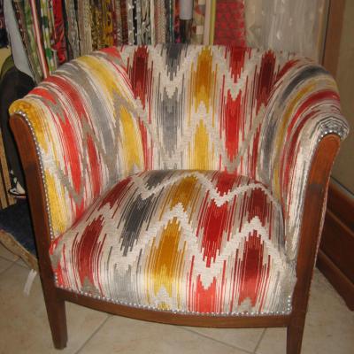 Fauteuil tonneau corrige
